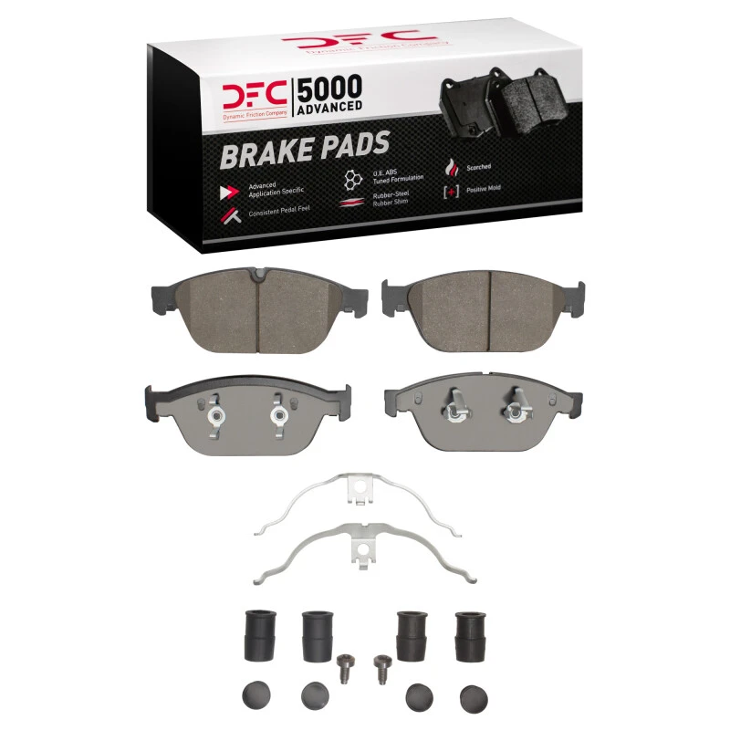 DFC 11-18 Audi A8 Front 5000 Advanced Ceramic Brake Pads and Hardware Kit