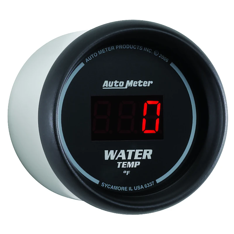Autometer Black 0-300 F Digital Water Temp Gauge