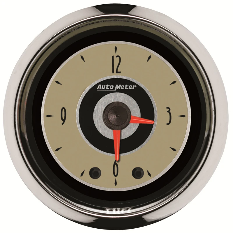 AutoMeter Uhr 2-1/16 Zoll 12-Stunden Analog Cruiser