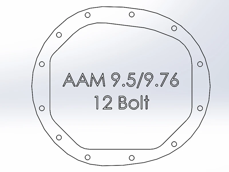 aFe Power Pro Series AAM 9,5/9,76 Hinterradantriebsgehäuse Schwarz mit Maschinengewinden 14-19 GM Silverado/Sierra 1500