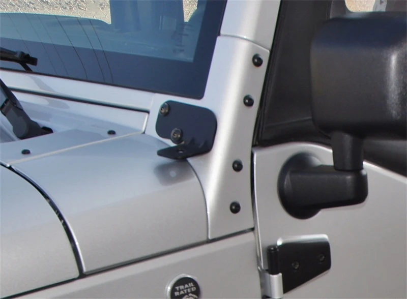 Rampage Windshield Hinge Light Bracket für 2007–2018 Jeep Wrangler (JK)