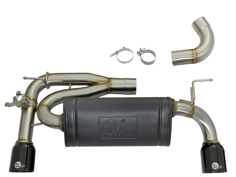aFe MACHForce XP Auspuff-System Axle-Back 12-15 BMW 335i 3.0T (SS mit schwarzen Endrohren)