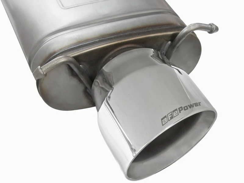 aFe Mach Force-Xp 3in CB Edelstahl Dual Auspuffsystem mit polierten Endstücken 09-15 Cadillac CTS-V