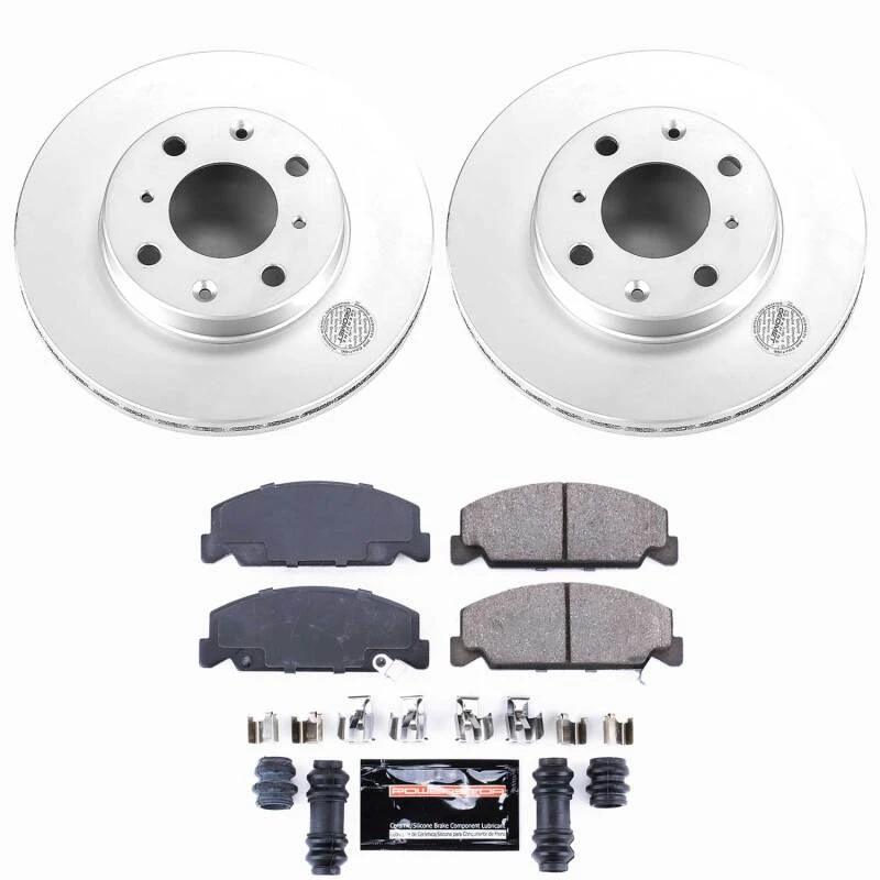 Power Stop 90-00 Honda Civic Front Z23 Coated Brake Kit