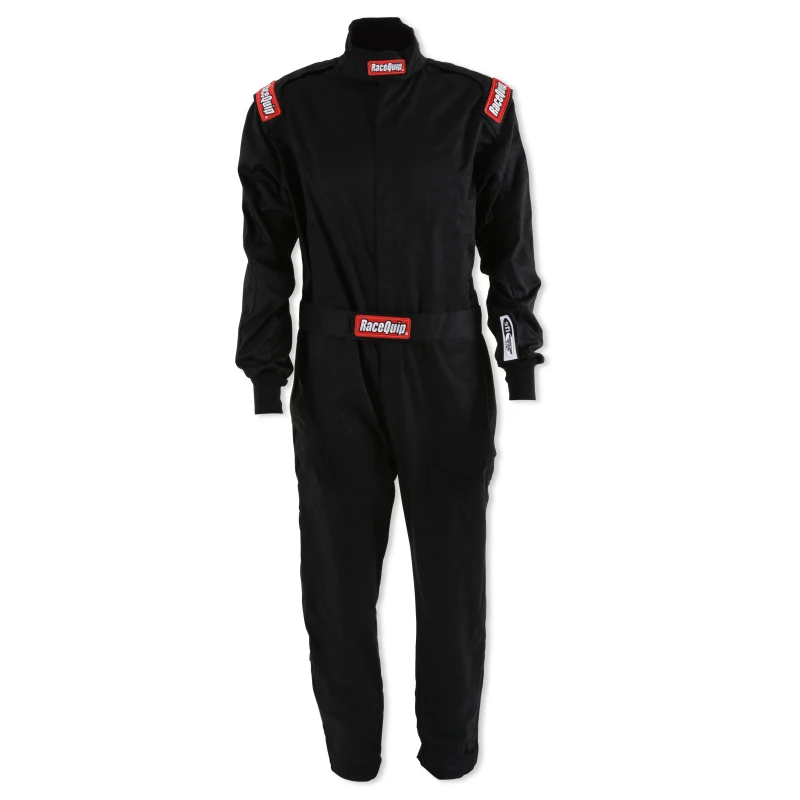 RaceQuip Black Chevron-1 Suit - SFI-1 3XL