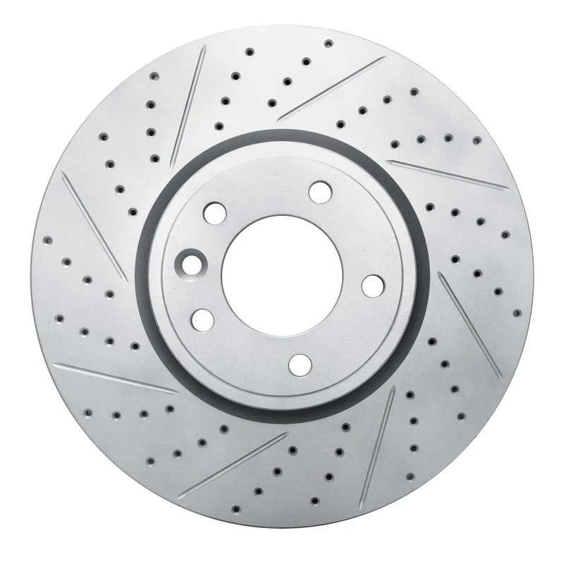 DFC 18-20 Land Rover Range Rover Front Left Drilled & Slotted Geoperformance Rotor