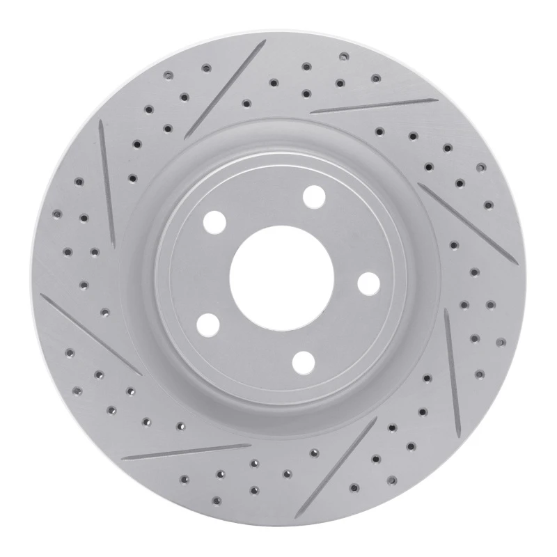 DFC 07-10 Chevrolet Cobalt Front Left Drilled & Slotted Geoperformance Rotor