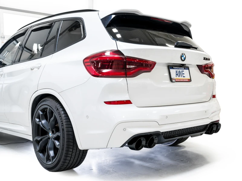 AWE Tuning 20-25 BMW X3 M/M Comp (F97) AWD SwitchPath Axle-back Exhaust - Diamond Black Tips