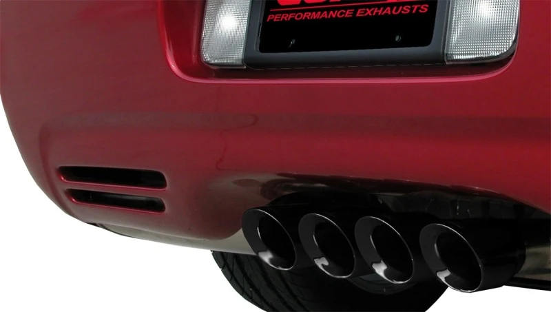 Corsa 97-04 Chevrolet Corvette (C5) 2.5in Sport Cat-Back Exhaust - 3.5in Black Tigershark Tips