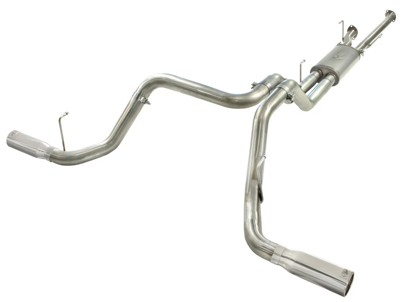 aFe MACHForce XP 2-1/2in auf 3in 409 SS Cat-Back Auspuff mit polierten Endrohren 10-17 Toyota Tundra V8 5.7L