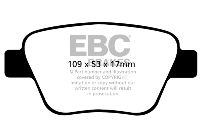 ebc_DP22075-6793207ba17bd EBC 10-13 Audi A3 2.0 Turbo (Bosch rear caliper) Redstuff Rear Brake Pads