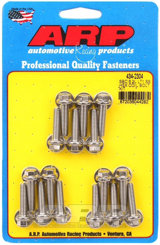 ARP Ignition Coil Hex Stainless Steel Bolt Kit for Chevy LT1 6.2L