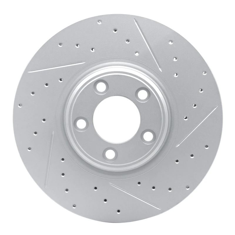 DFC 03-05 Jaguar Xj8 Front Left Drilled & Slotted Geoperformance Rotor