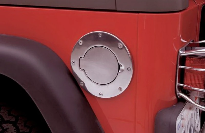 Rampage Billet Style Gas Cover for Jeep Wrangler TJ