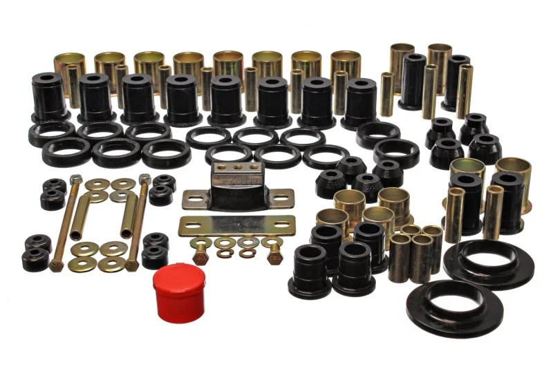 Energy Suspension 78-87 Oldsmobile Cutlass/442/F-85/Europa Schwarzes Hyper-Flex-Master-Bushing-Set