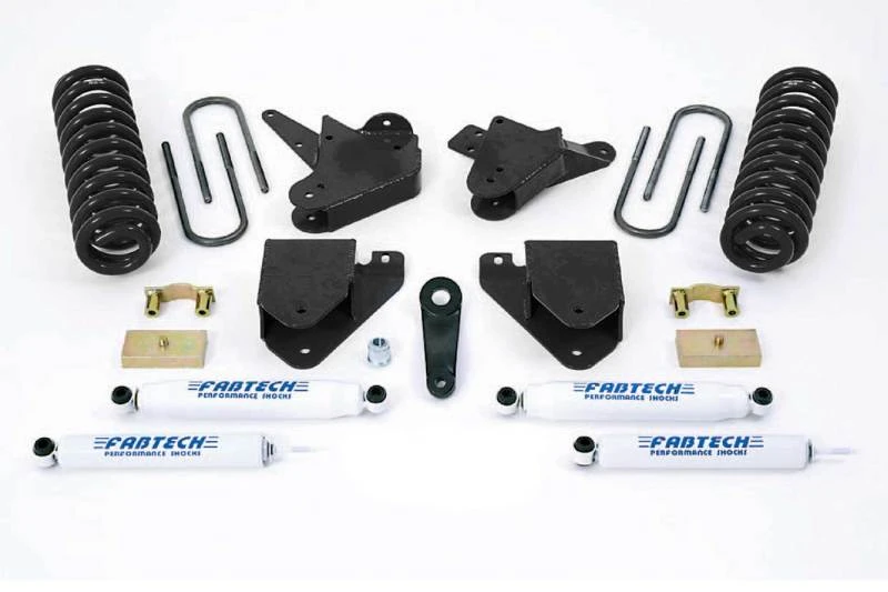 Fabtech 99-00 Ford F250/350 2WD mit Gas & 6,0L Diesel 6-Zoll-Basis-System mit Performance-Stoßdämpfern