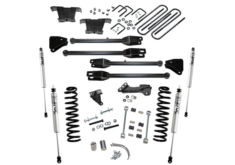 Superlift 4 Zoll Lift Kit für 2008–2010 Ford F-250/F-350 Super Duty 4WD Diesel mit 4-Link-Umbau und FOX 2.0 Shocks