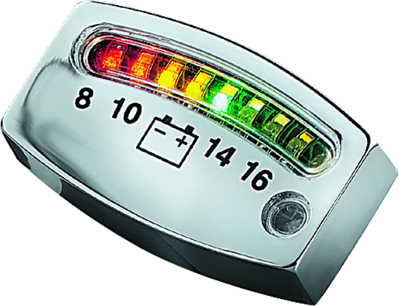 Kuryakyn LED Batterieanzeige Universal Chrom