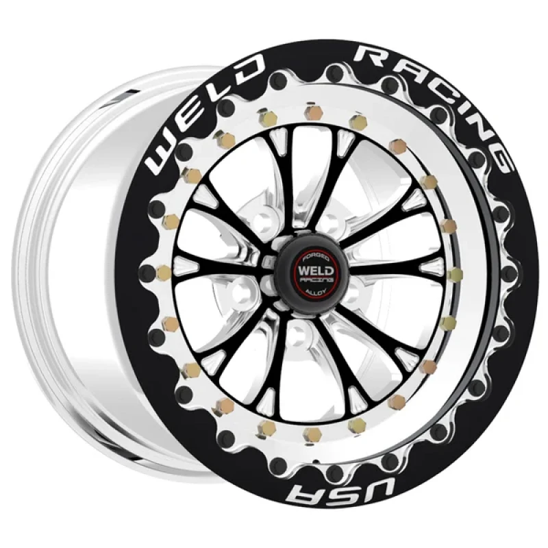 Weld Vitesse 17x10 / 5x4.5mm BP / 8in. BS Low Pad Black Wheel - Black SBL