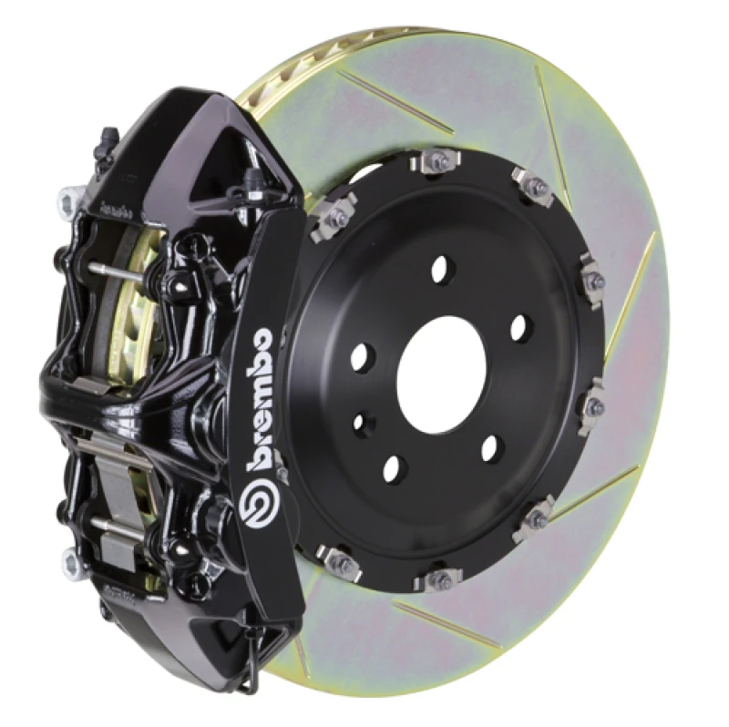 Brembo 09-13 X5M Front GT BBK 6 Piston Cast 405x34 2pc Rotor Slotted Type1 -Black