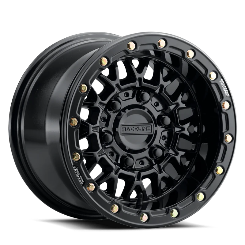 Raceline A15 Omega 15x10in / 6x139.7 BP / 25mm Offset / 78.1mm Bore - Gloss Black