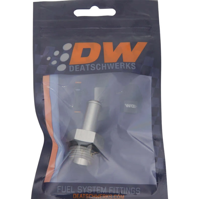 DeatschWerks 8AN ORB-Männlich auf 3/8-Zoll-Barb-Fitting (Einzel-Barb - inkl. O-Ring)