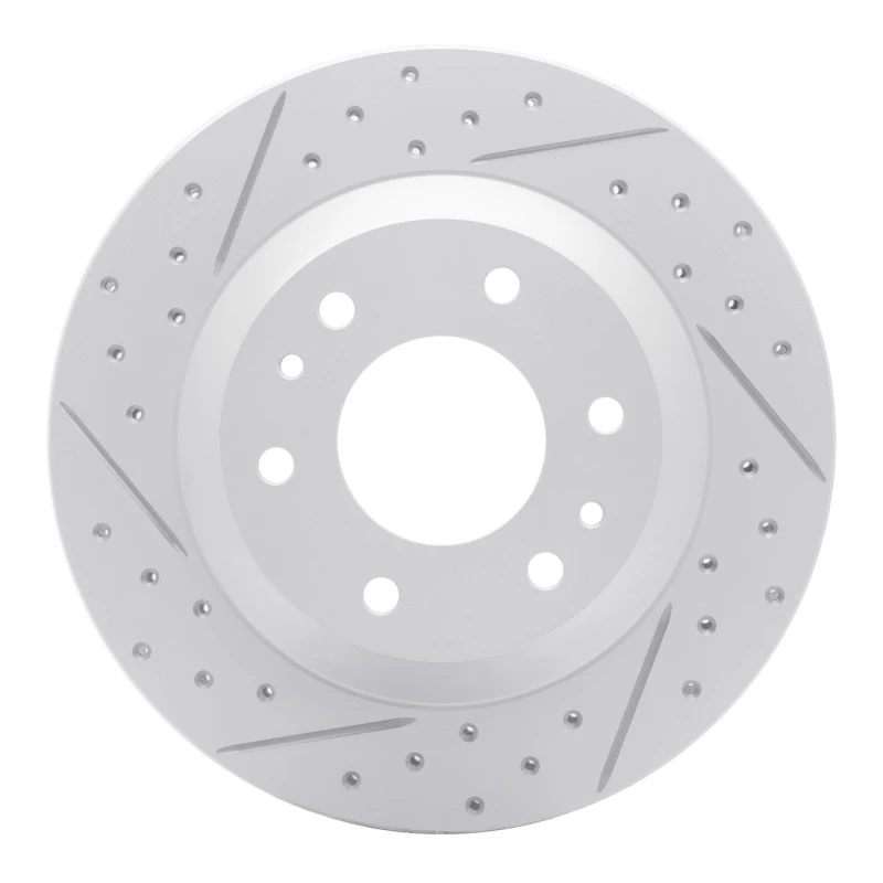 DFC 02-05 Buick Rainier Front Left Drilled & Slotted Geoperformance Rotor
