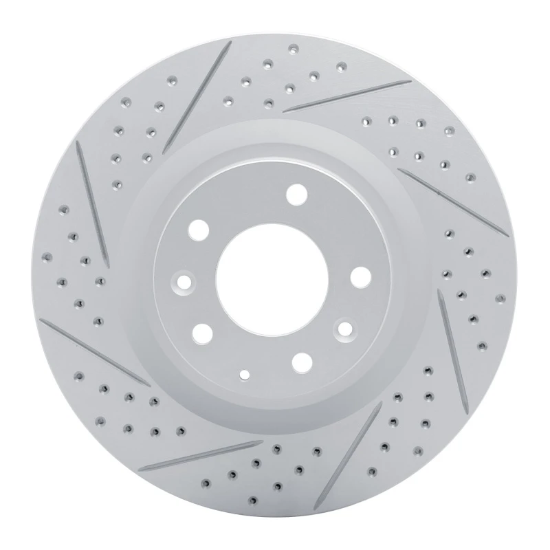 DFC 07-15 Mazda Cx-9 Front Left Drilled & Slotted Geoperformance Rotor