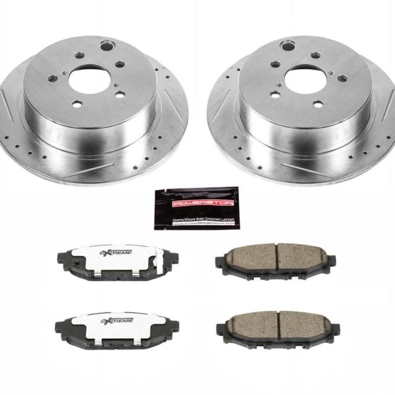 Power Stop Rear Z26 Street Warrior Brake Kit for 16-18 Subaru Crosstrek