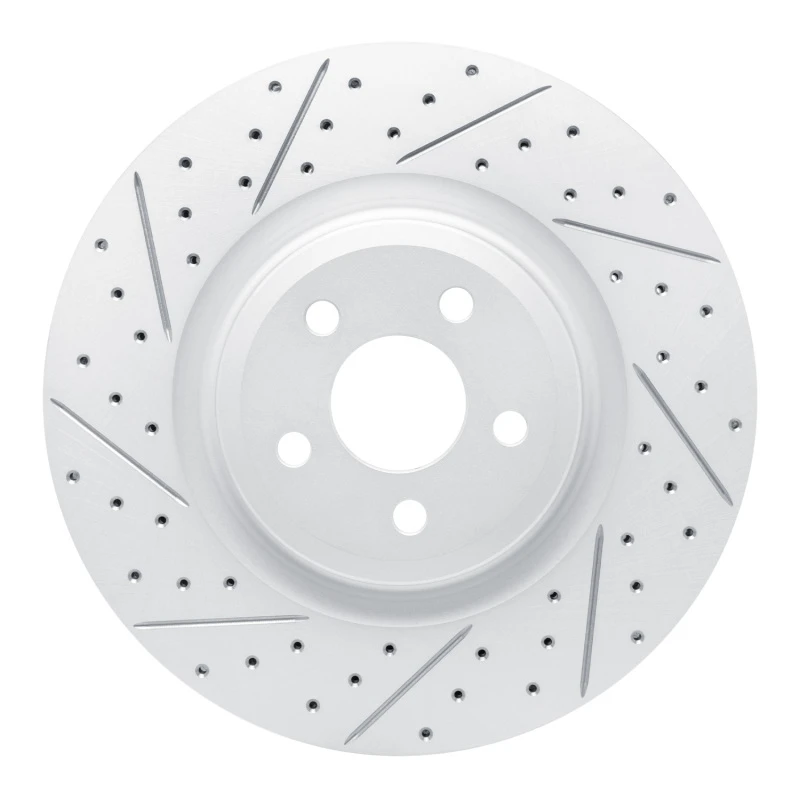 DFC 19-24 Ford Edge Front Left Drilled & Slotted Geoperformance Rotor
