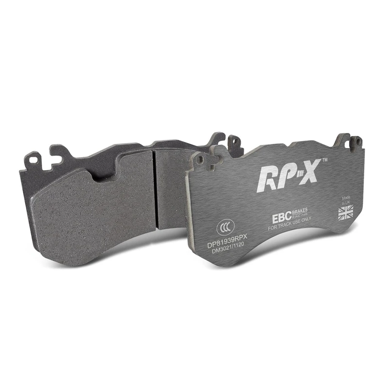 EBC Racing 13-14 Audi RS7 4.0L Twin Turbo (Cast Iron Rotors w/Round Weights) RP-X Front Brake Pads