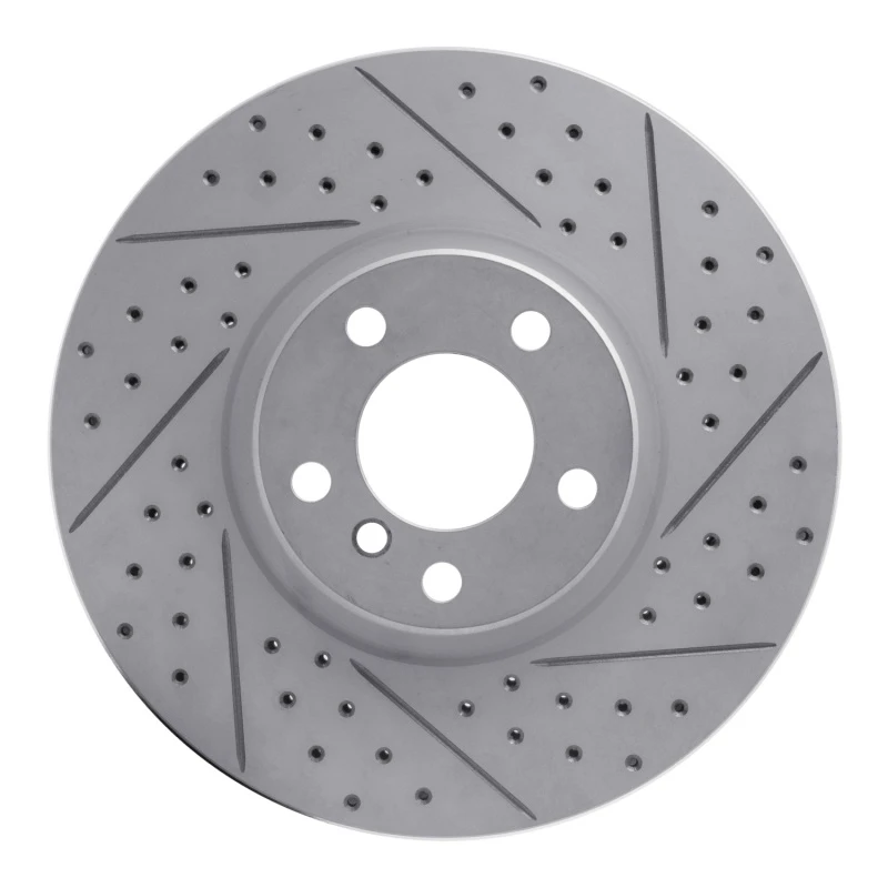DFC 07-18 BMW X6 Front Right Drilled & Slotted Geoperformance Rotor