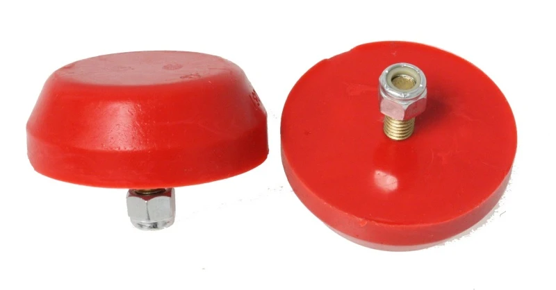 Energy Suspension 2,5 cm hoher Flachkopf-Stoßdämpfer - Rot
