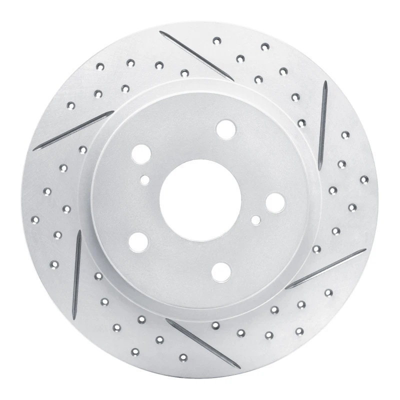 DFC 08-18 Pontiac Vibe Rear Right Drilled & Slotted Geoperformance Rotor