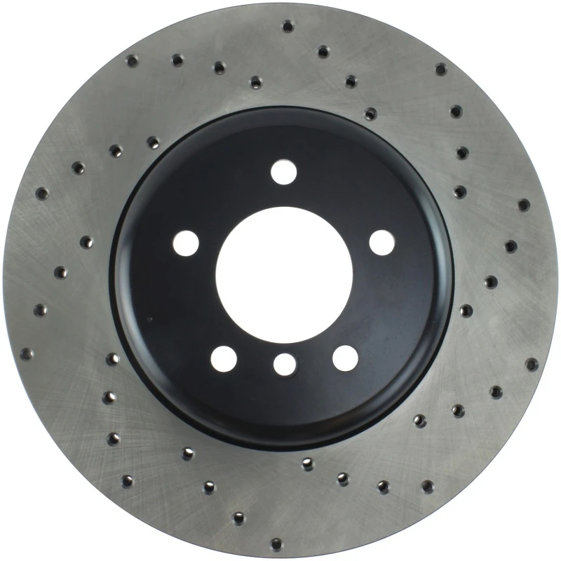 StopTech 04-10 BMW 5-Series & 6-Series Drilled Left Front Rotor