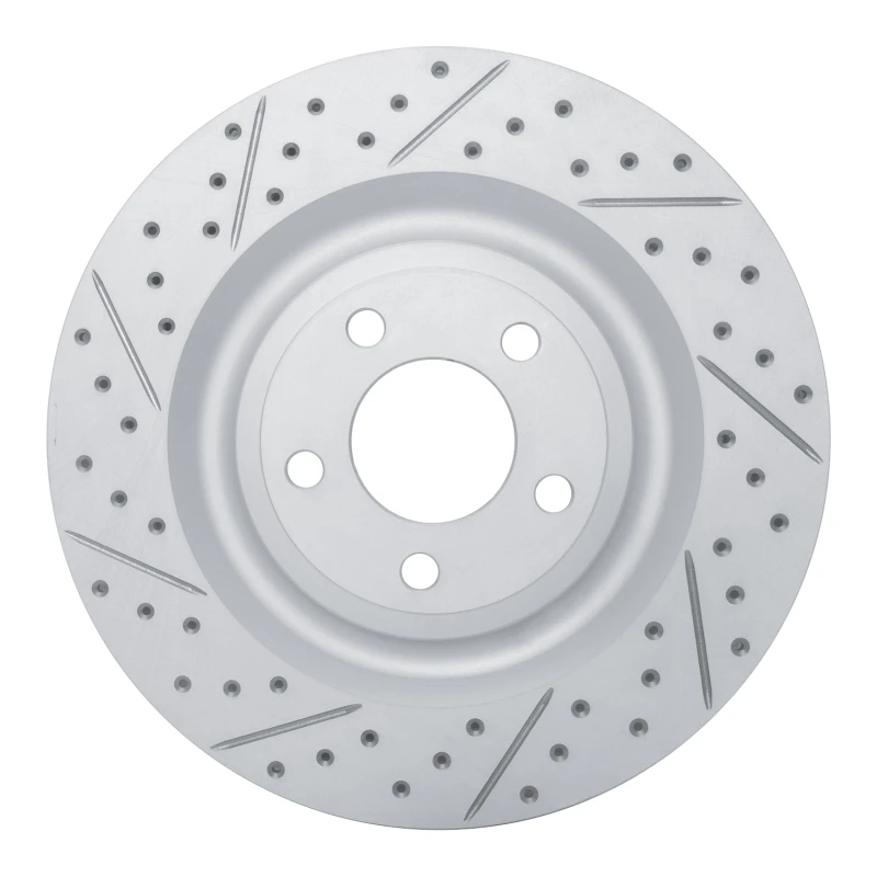 DFC 20-26 Ford Police Interceptor Utility Rear Left Drilled & Slotted Geoperformance Rotor