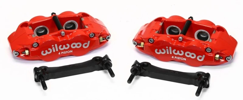 Wilwood Narrow Superlite 4R Hintere Bremse & Halterung Kit - Rot 97-13 C5/C6 Corvette mit OEM Rotoren