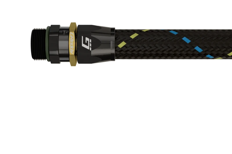 GReddy AN08 Straight ORB Male Black/Gold Anodized