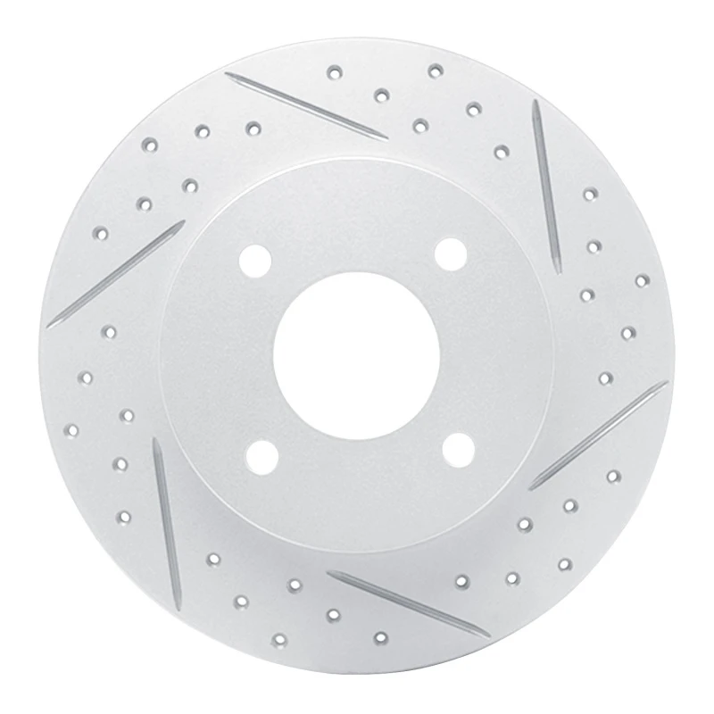 DFC 04-06 Nissan Sentra Rear Left Drilled & Slotted Geoperformance Rotor
