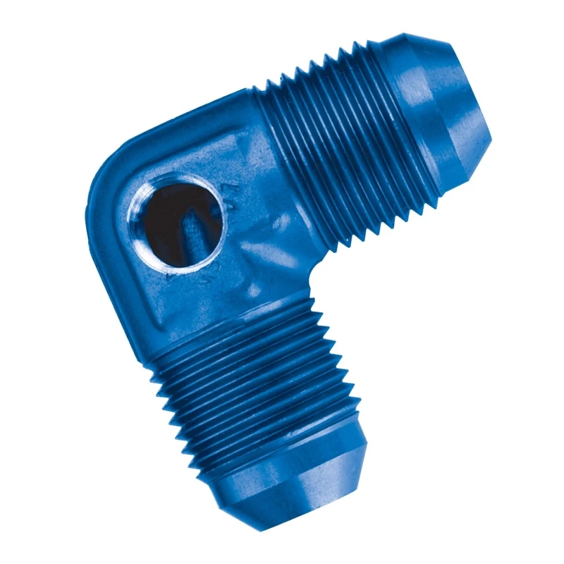 Russell Performance -8 AN Blau 90 Grad Kraftstoffdruckadapter