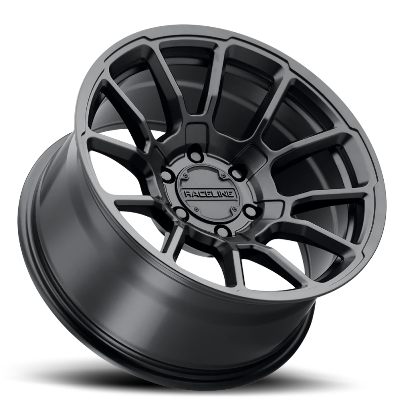 Raceline 950B Gauge 17x8.5in / 6x139.7 BP / 0mm Offset / 106.1mm Bore - Satin Black Wheel