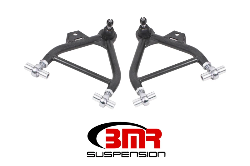 BMR 79-93 Mustang Untere A-Arme (nur für Coilover) mit einstellbarem Stabende und hohem Kugelgelenk - Schwarz Hammertone
