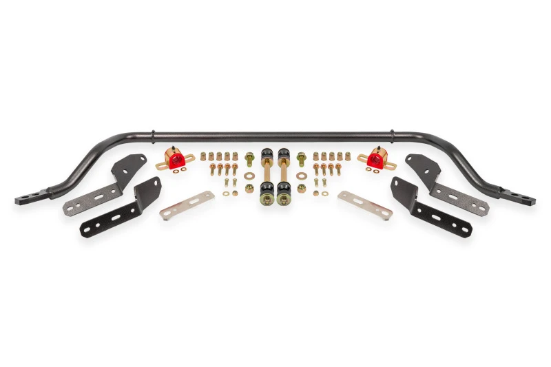 BMR 64-67 GM A-Body 1.25in Hollow 2-Hole Adjustable Front Sway Bar Kit - Black Hammertone