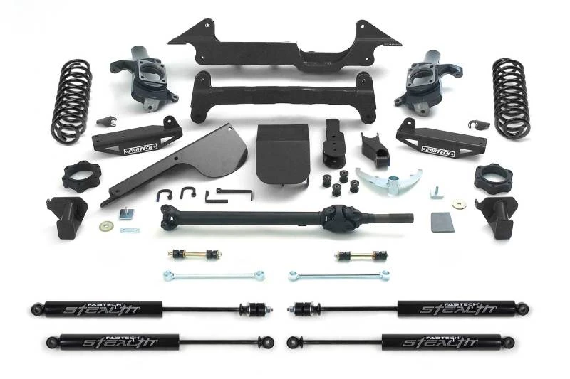 Fabtech 03-08 Hummer H2 Suv/Sut 4WD mit Rr-Schraubenfedern 6-Zoll-Perf-System mit Stealth