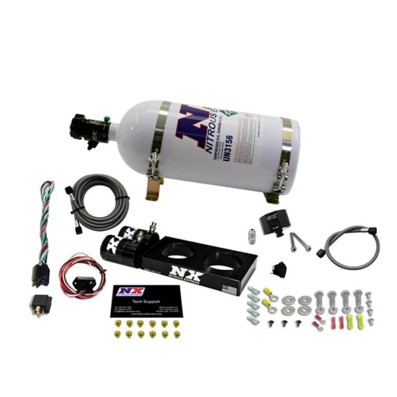 Nitrous Express 05-10 Ford Mustang 4,6L 3-Ventil-Nitrous-Platten-Kit (50-150 PS) mit 5lb-Flasche