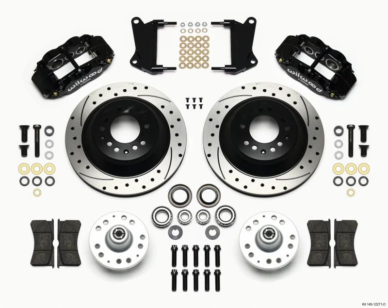 Wilwood Narrow Superlite 6R Vorderes Naben- und 1-teiliges Rotor-Kit 12,88 Zoll Bohrung 67-69 Camaro 64-72 Nova Chevelle