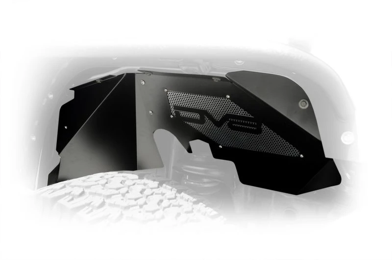 DV8 Offroad Front Aluminum Inner Fender for 2007-2018 Jeep Wrangler JK