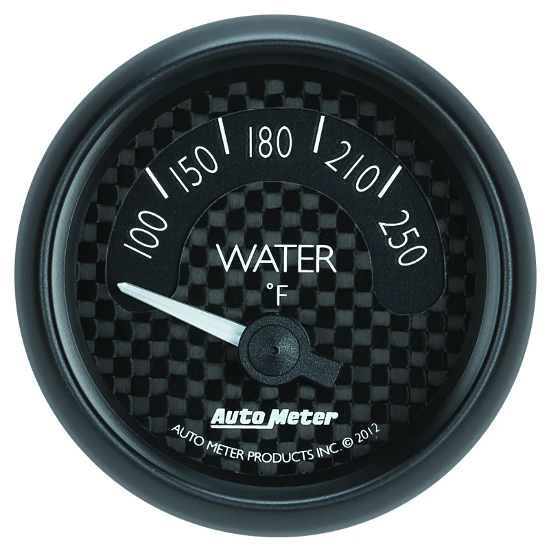 Autometer GT-Serie 52mm Kurzer Durchlauf Elektronische 100-250 Grad F Wasser-Temperatur