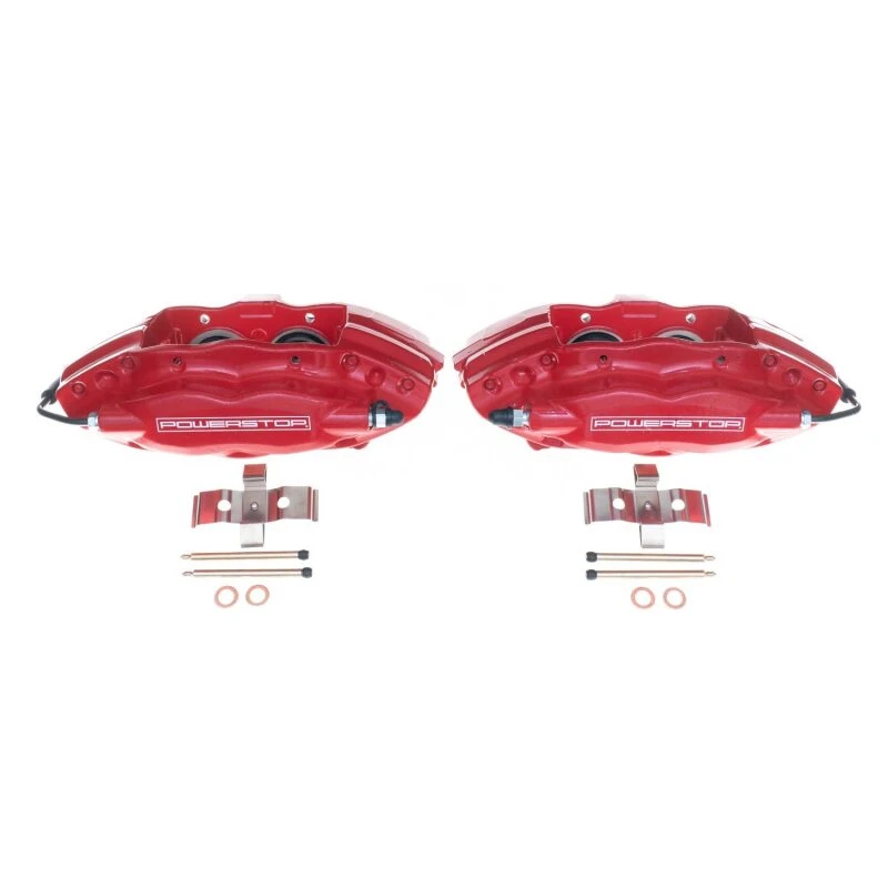 Power Stop 10-15 Chevrolet Camaro Rear Red Calipers w/o Brackets - Pair