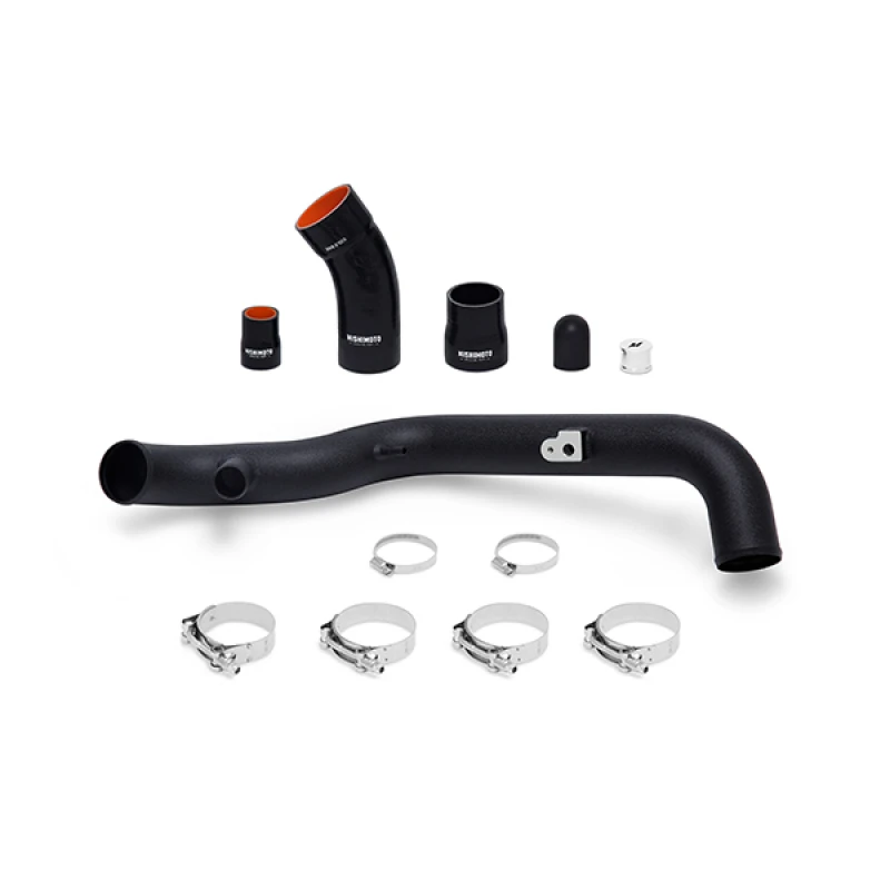 Mishimoto 2014+ Ford Fiesta ST Kaltseit-Intercooler-Rohr-Kit - Wrinkle Black
